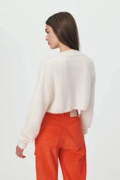 Kiara Knit Cropped Jumper Creme -Faithfull The Brand || Commando || Rebecca Vallance Shop Kiara Knit Crop Jumper Creme ROWIE ICON AW 23 3 1600x1600copy