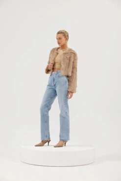 Lola Crop Jacket Beige -Faithfull The Brand || Commando || Rebecca Vallance Shop LolaJacket Beige 02