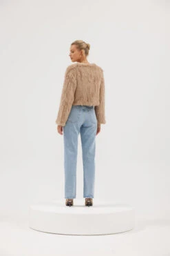 Lola Crop Jacket Beige -Faithfull The Brand || Commando || Rebecca Vallance Shop LolaJacket Beige 03