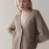 Jai Cardigan Porcini -Faithfull The Brand || Commando || Rebecca Vallance Shop MarleW23 LB WebResize90