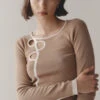 Misa Top Camel/Ivory -Faithfull The Brand || Commando || Rebecca Vallance Shop MarleW23 LB WebResize D2112