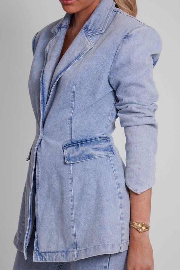 Ultimate Muse Denim Blazer 7 Ultimate Muse Denim Blazer - Image 5