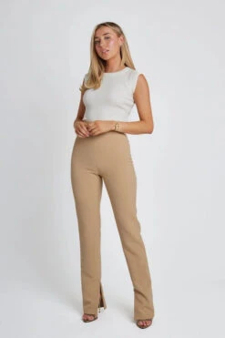 Ultimate Muse Straight Leg Trouser Camel