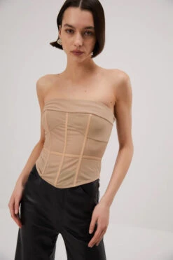 Rumi Mesh Bustier Nude