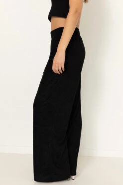 Wide Leg Pants Black -Faithfull The Brand || Commando || Rebecca Vallance Shop SummiSummiAW23 3652