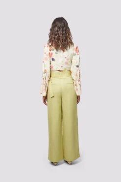 Madagascar Straight Leg Pant -Faithfull The Brand || Commando || Rebecca Vallance Shop SunsetLoverMadagascarStraightLegPantleekGreen1 600xcopy