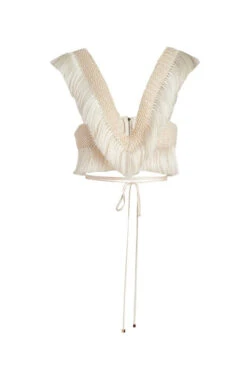 Fringe Trim Cropped Top -Faithfull The Brand || Commando || Rebecca Vallance Shop TOP20847US 403fbdf9 b8e3 4985 9661 f9dc50459eff