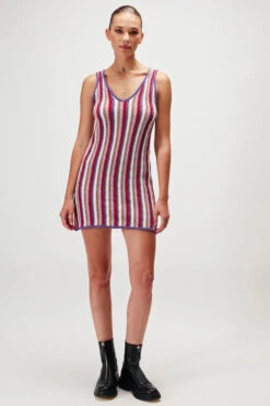 Molly Mini Knit Dress Violet Mix -Faithfull The Brand || Commando || Rebecca Vallance Shop VioletMix AS 22 K 27 VM C MollyKnitDress 1 1800x1800copy