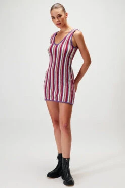 Molly Mini Knit Dress Violet Mix -Faithfull The Brand || Commando || Rebecca Vallance Shop VioletMix AS 22 K 27 VM C MollyKnitDress 4 540xcopy