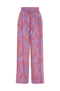 Wallpaper Swing Wide Leg Pant Hyacinth -Faithfull The Brand || Commando || Rebecca Vallance Shop WALLPAPERWIDELGEPANT GYACINTH