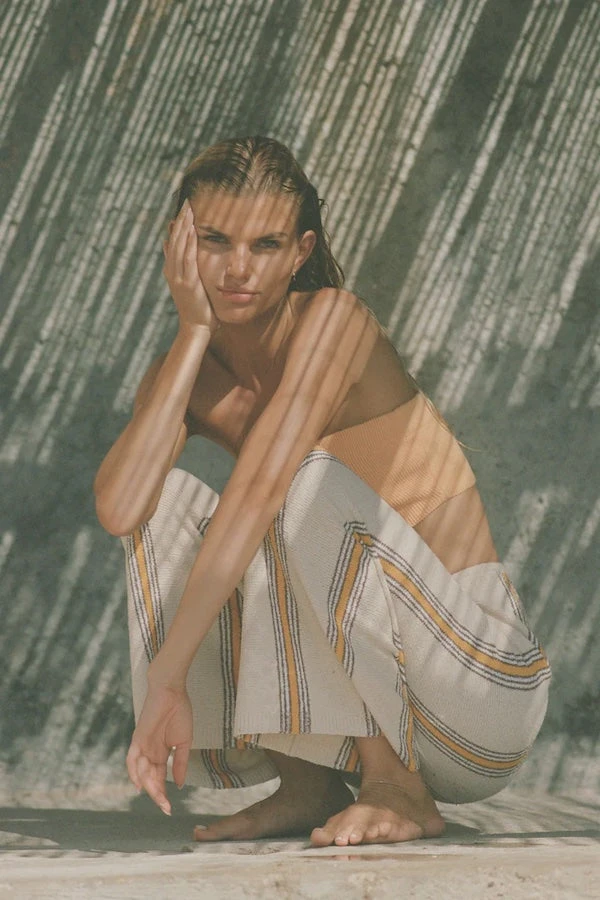 Cabana Stripe Organic Cotton Blend Knit Pant 4 Cabana Stripe Organic Cotton Blend Knit Pant - Image 2