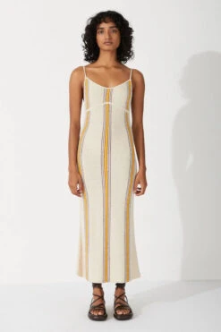 Cabana Stripe Organic Cotton Blend Knit Dress